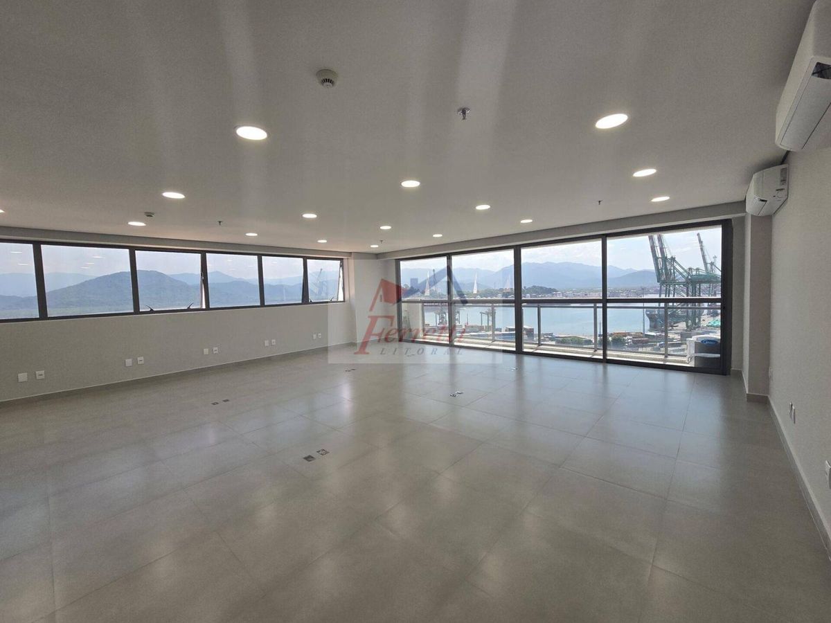 Sala  junção de 2 salas  com 92 m² para alugar no bairro Valongo - Santos/SP