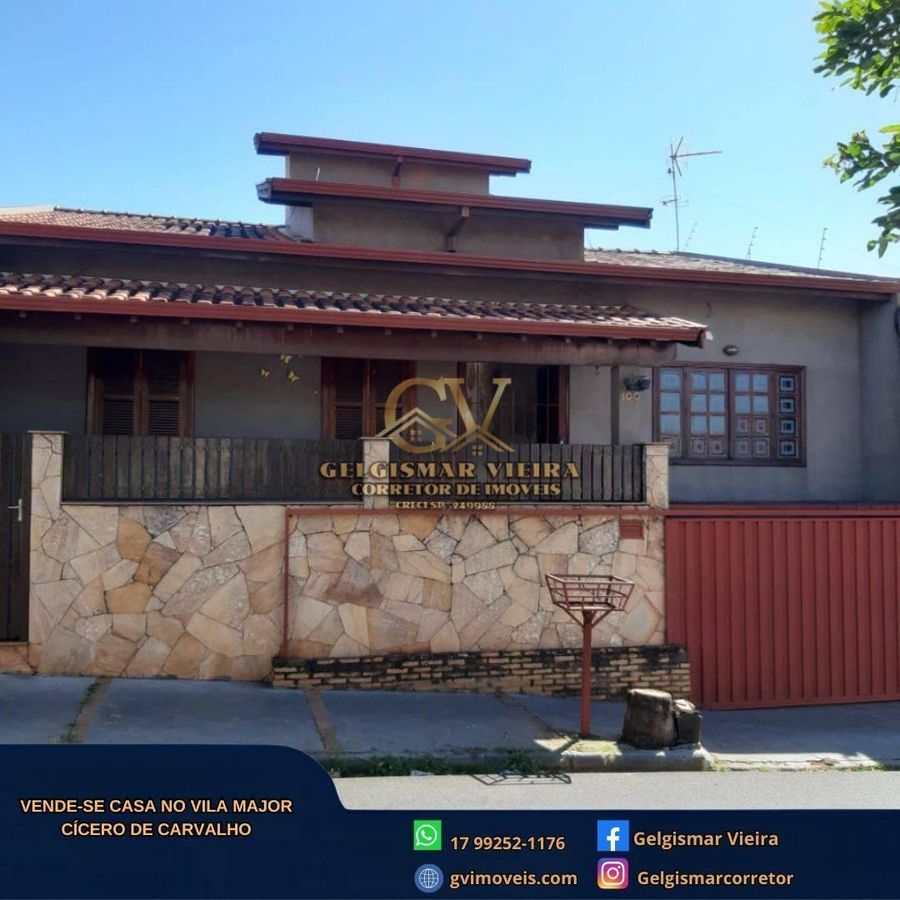 🏡 VENDE-SE CASA NO MAJOR CÍCERO DE CARVALHO - BEBEDOURO - SP 🏡 - Casa em Vila Major Cícero de Carvalho, Bebedouro - à venda - Gelgismar Vieira