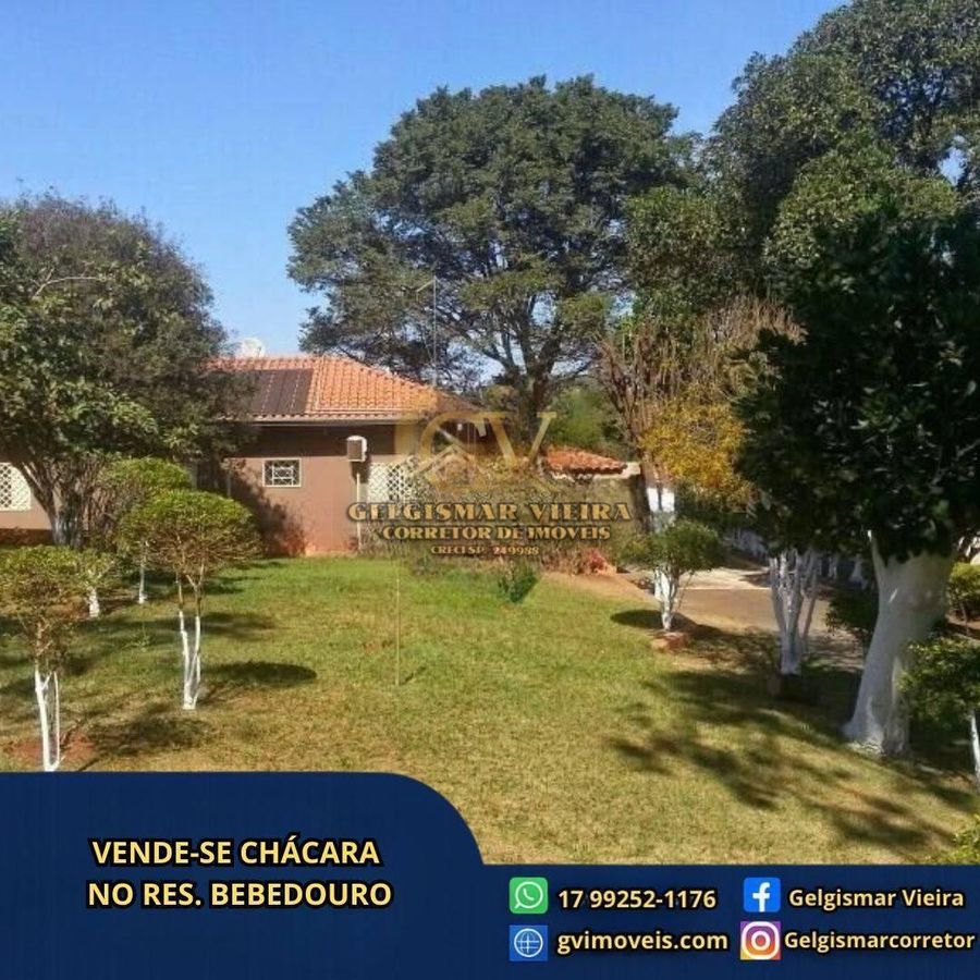 🏡 VENDE-SE CHÁCARA NO RES. BEBEDOURO - BEBEDOURO - SP 🏡 - Chácara em Residencial Bebedouro, Bebedouro - à venda - Gelgismar Vieira