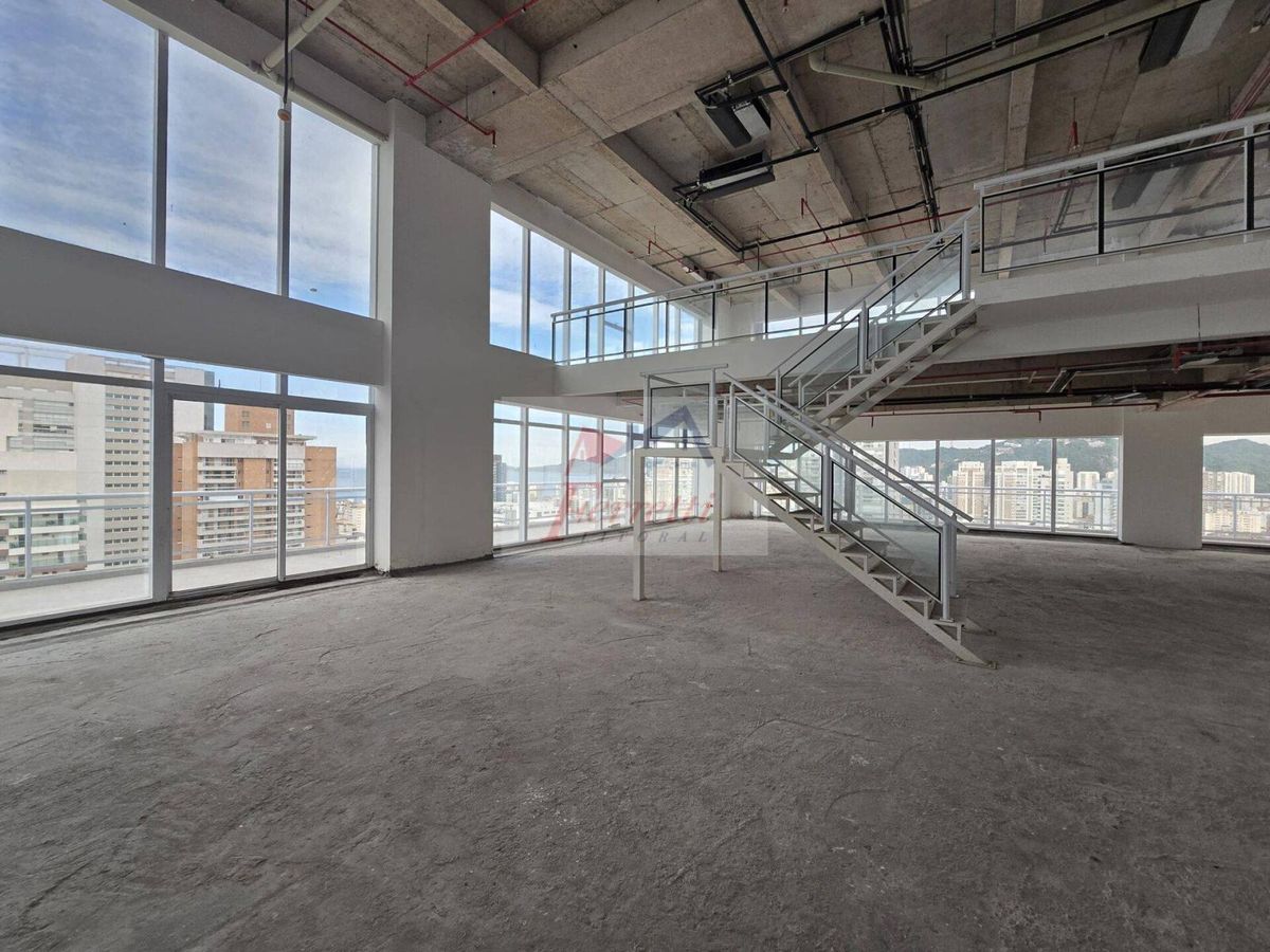 Sala duplex com 645m² para Aluguel em Gonzaga-Santos-SP