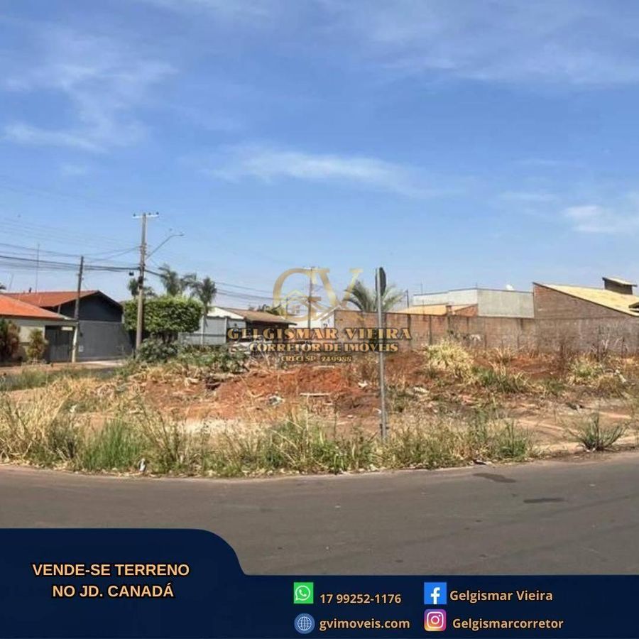 🏡 VENDE-SE TERRENOS NO CANADÁ - BEBEDOURO - SP 🏡 - Lote/Terreno em Jardim Canadá, Bebedouro - à venda - Gelgismar Vieira