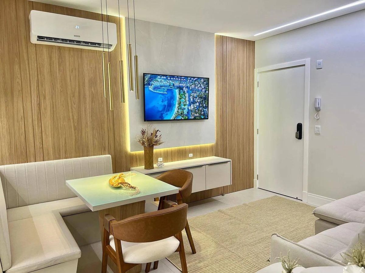 Apartamento Mobiliado com 3 Dormitórios e Sacada Integrada à Venda na Praia Grande - Apartamento em Praia Grande, Governador Celso Ramos - à venda - ADMIR MIRANDA NEGÓCIOS IMOBILIARIOS