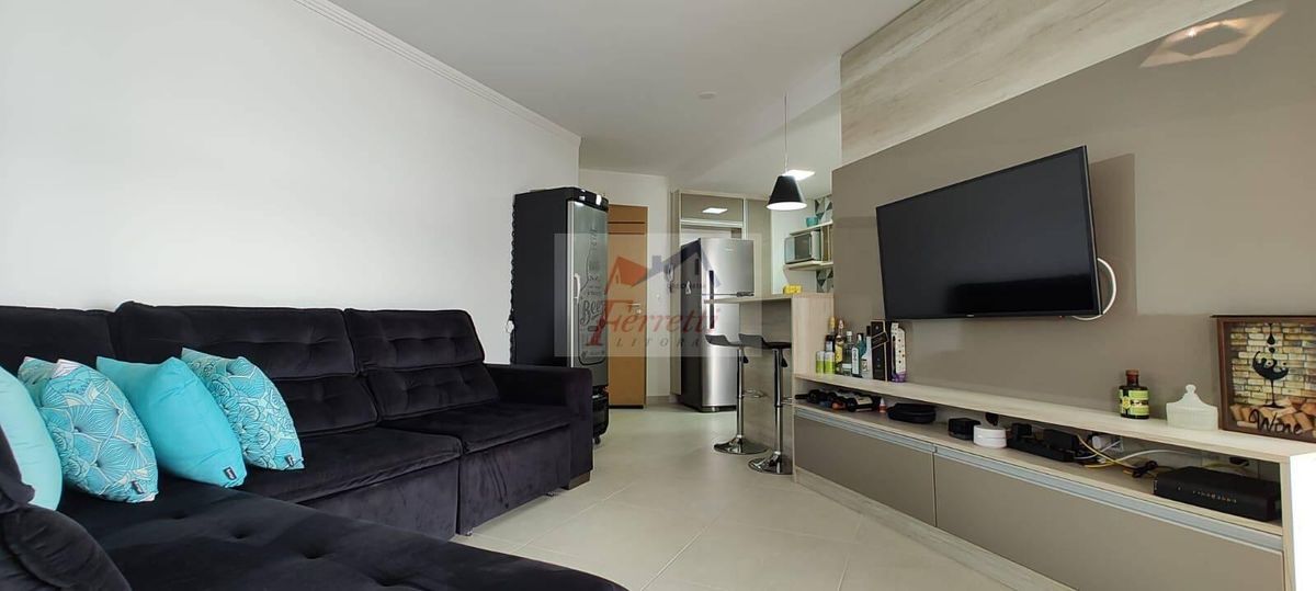 Apartamento com 2 dormitórios decorado para Venda praia da enseada Guaruja-SP