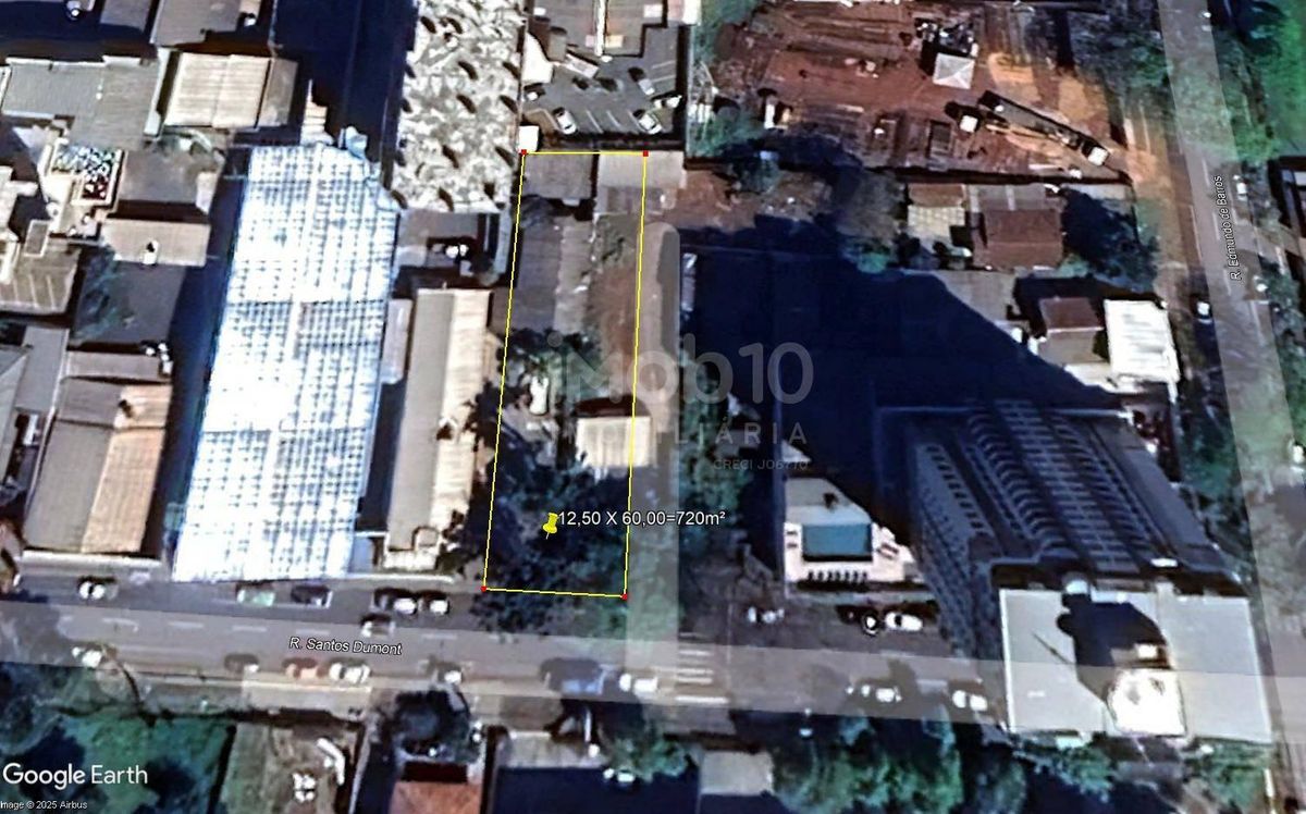 TERRENO A VENDA RUA SANTOS DUMONT, REGIÃO CENTRAL DE FOZ DO IGUAÇU. - Lote/Terreno em Centro, Foz do Iguaçu - à venda - Imob10 Imobiliária Ltda