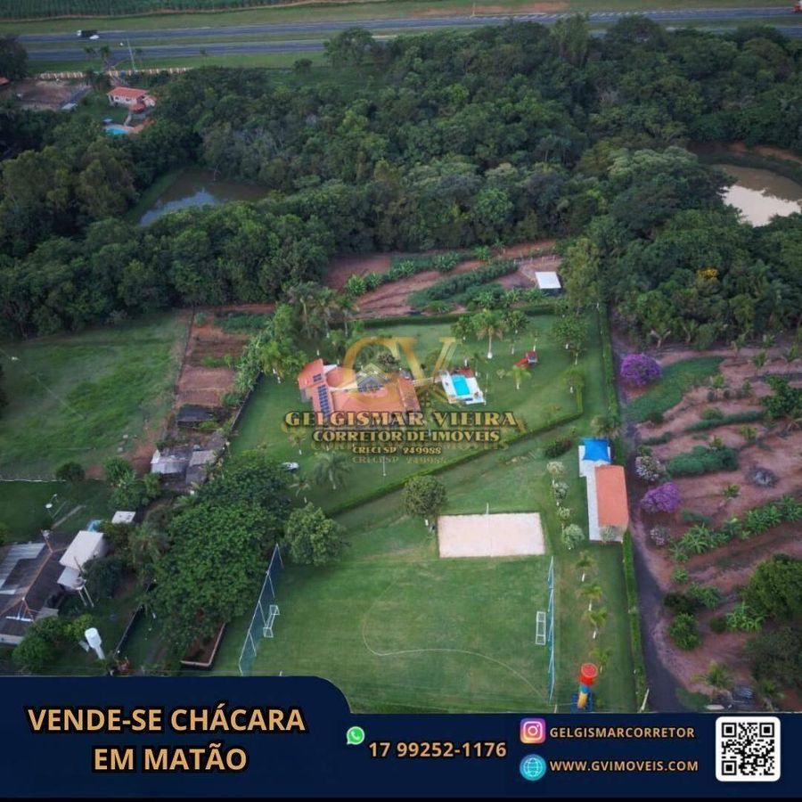 🏡VENDE-SE CHÁCARA NA RODOVIA WASHINGTON LUIZ - MATÃO - SP🏡 - Chácara em Jardim Tangará, São Carlos - à venda - Gelgismar Vieira
