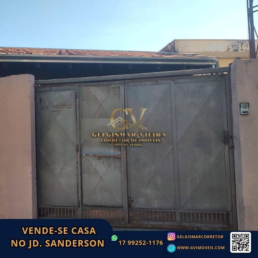 🏡 VENDE-SE CASA NO JARDIM SANDERSON - BEBEDOURO - SP  🏡 - Casa em Vila Sanderson, Bebedouro - à venda - Gelgismar Vieira
