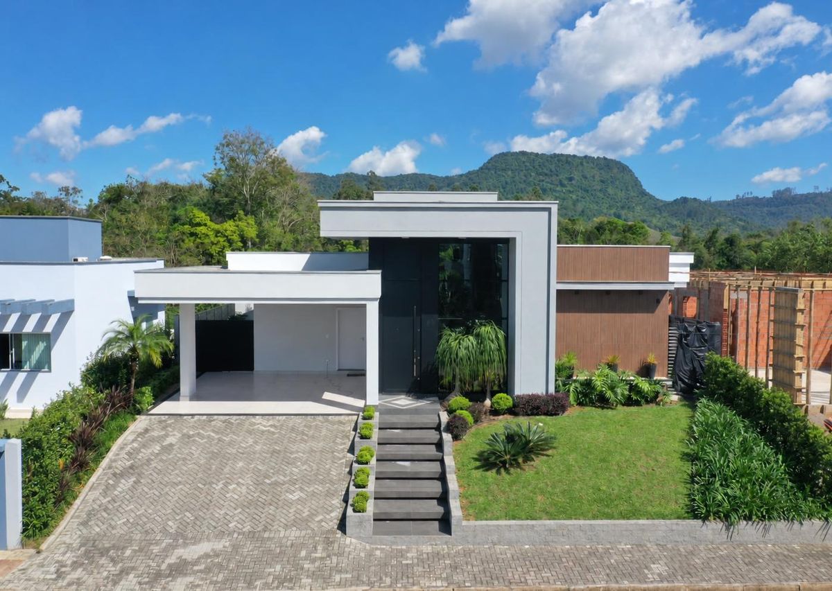 Casa em Condomínio Fechado - Venda - 03 Dormitórios - 223M2 - Semi Mobiliada - Piscina - Exclusividade - Condomínio Fechado Torres - Bremer - Rio do Sul - Casa em Bremer, Rio do Sul - à venda - Cifra Imóveis e Empreendimentos Imobiliários