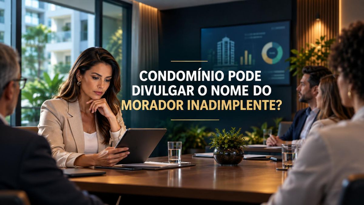 O condomínio pode divulgar o nome do morador inadimplente?