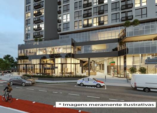 Fachada de edifício moderno com vidro