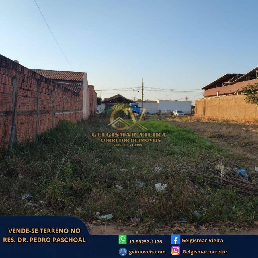 🏡VENDE-SE TERRENO NO RES. DR. PEDRO PASCHOAL - BEBEDOURO - SP🏡 - Lote/Terreno em Residencial Doutor Pedro Paschoal, Bebedouro - à venda - Gelgismar Vieira