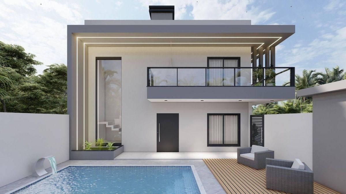 Sobrado com 3 dormitórios à venda, 120 m² por R$ 850.000,00 - Itapoá - Itapoá/SC - Sobrado em Itapoá, Itapoá - à venda - Nossa Praia Imóveis