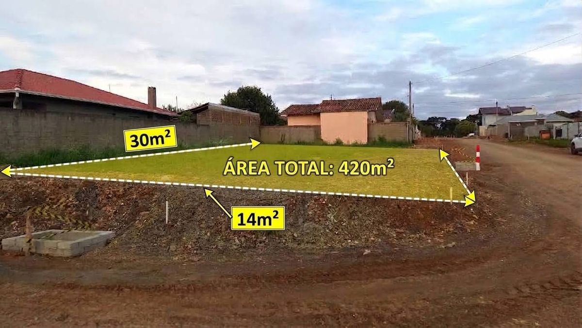 Terreno de 420m² á venda - Lote/Terreno em Vila Nova, Mafra - à venda - RIO MASTER IMOBILIÁRIA LTDA