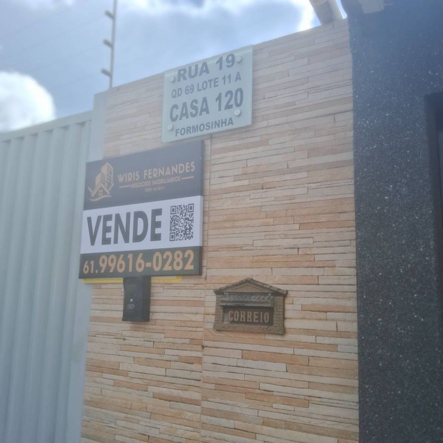 Casa com 3 Quartos - Casa em Formosinha, Formosa - à venda - WIRIS FERNANDES NEGÓCIOS IMOBILIÁRIOS