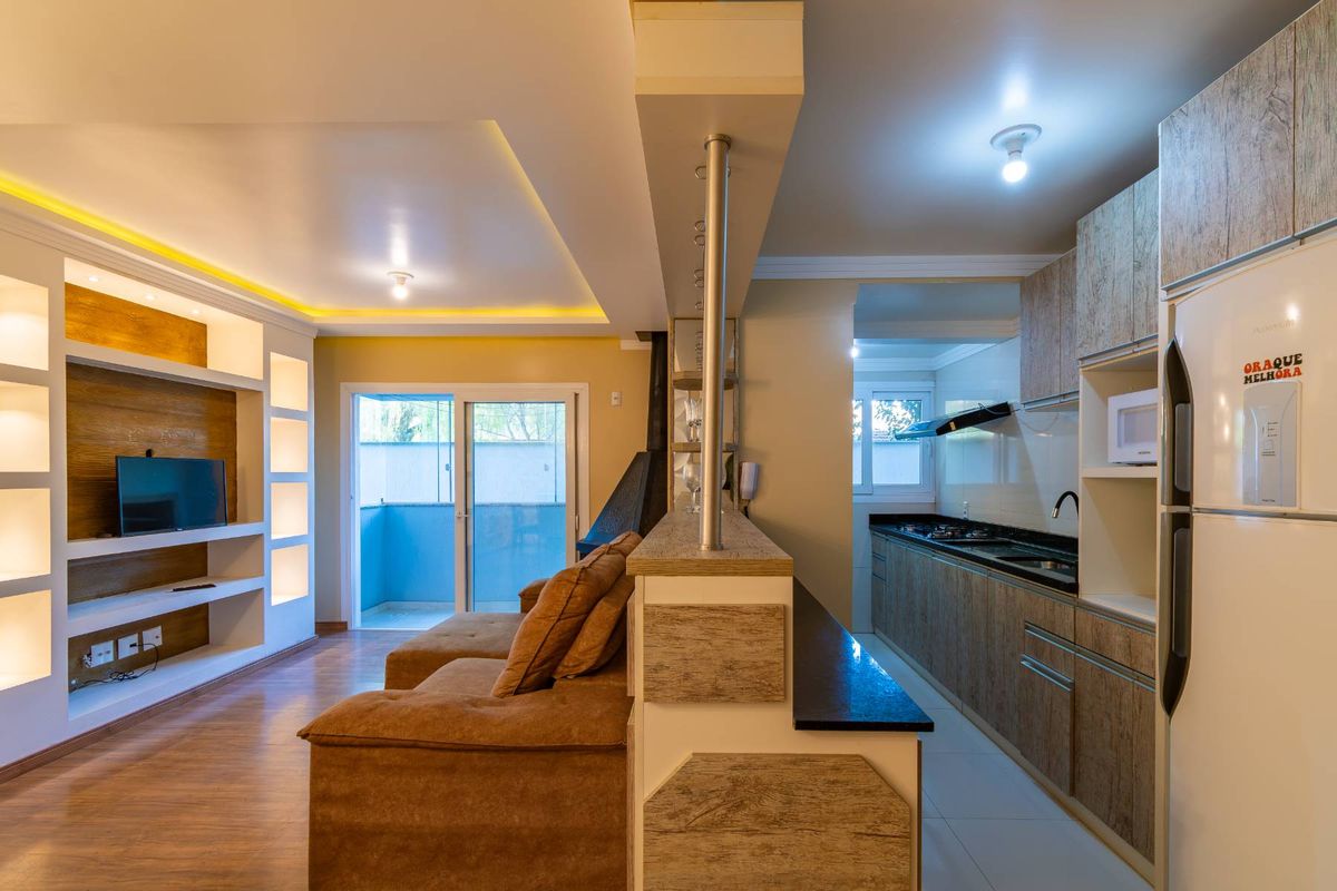 APARTAMENTO MOBILIADO PRONTO PARA MORAR OU INVESTIR EM CANELA - Apartamento em Centro, Canela - à venda - Praxer