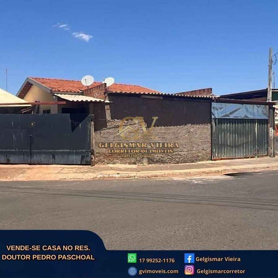 🏡 VENDE-SE CASA NO RES. PEDRO PASCHOAL - BEBEDOURO - SP 🏡 - Casa em Residencial Doutor Pedro Paschoal, Bebedouro - à venda - Gelgismar Vieira