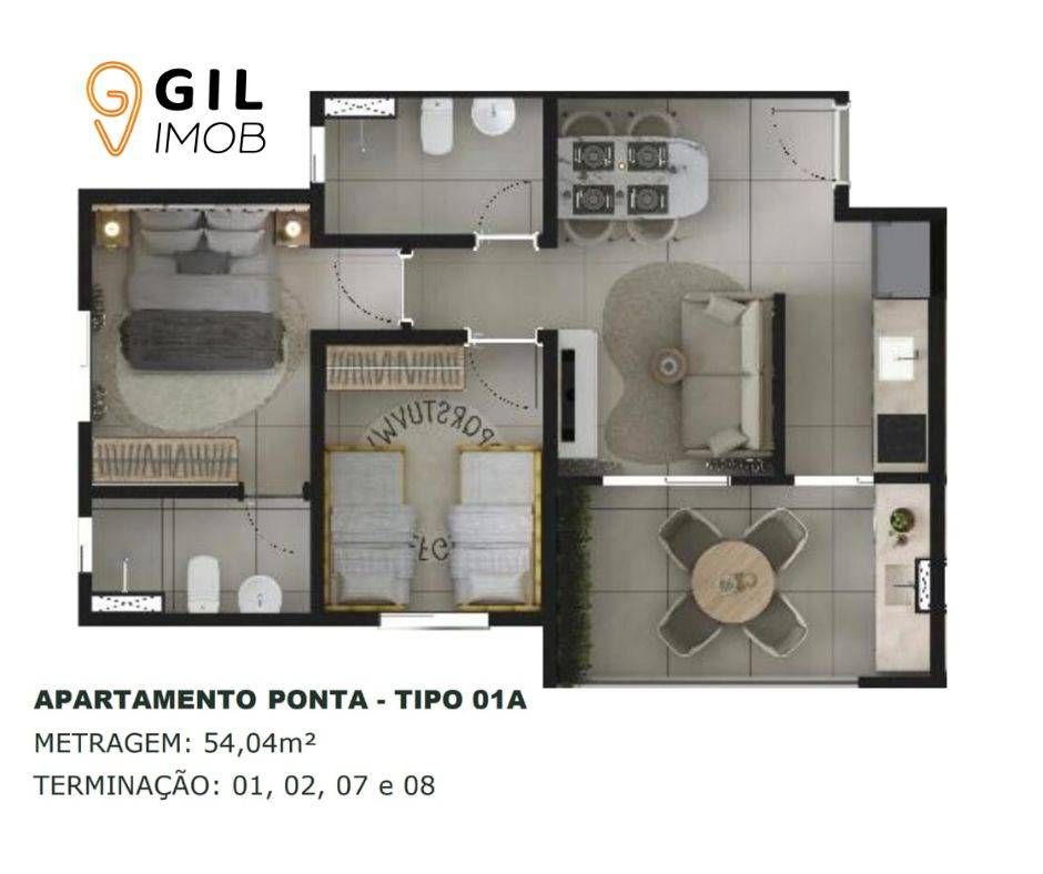 Apartamento com 2 quartos à Venda, Jardim Coleginho - Jacareí - Apartamento em Jardim Coleginho, Jacareí - à venda - GIL IMOB