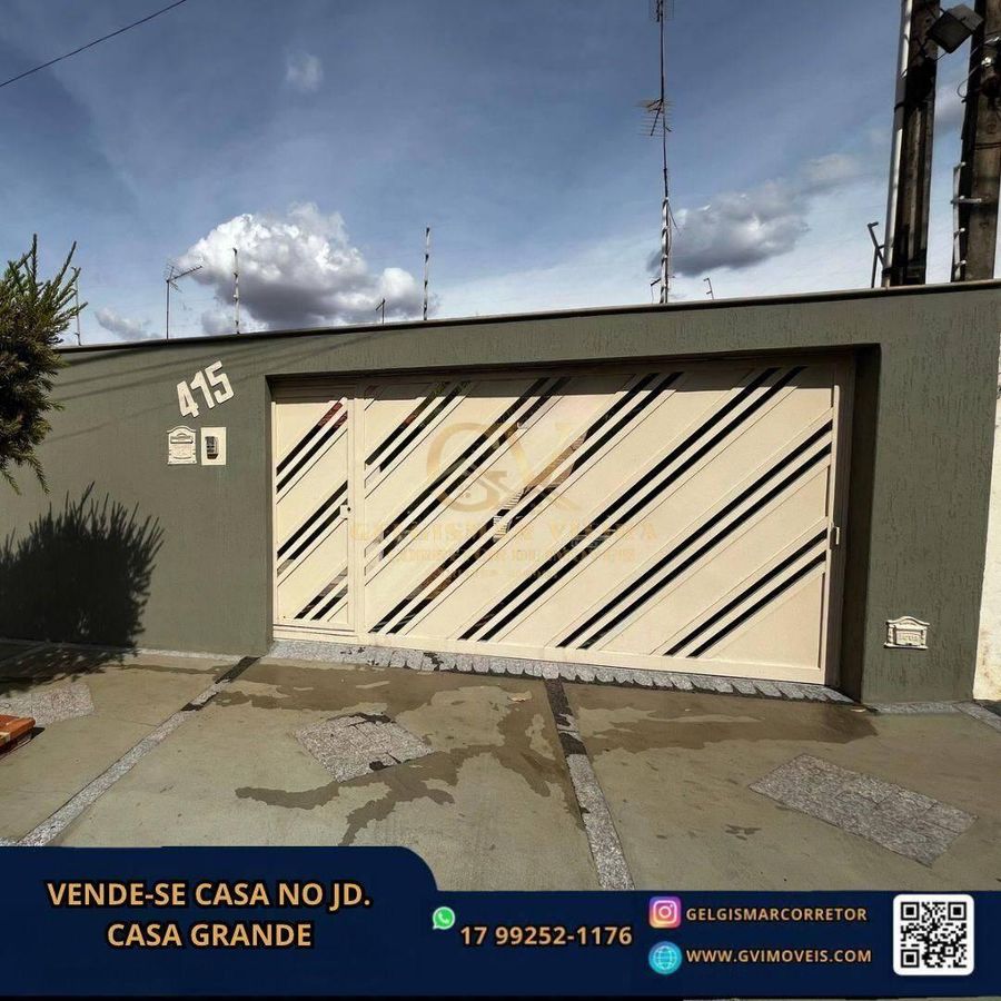 🏡 VENDE-SE CASA NO JD. CASA GRANDE - BEBEDOURO - SP🏡 - Casa em Jardim Casagrande, Bebedouro - à venda - Gelgismar Vieira