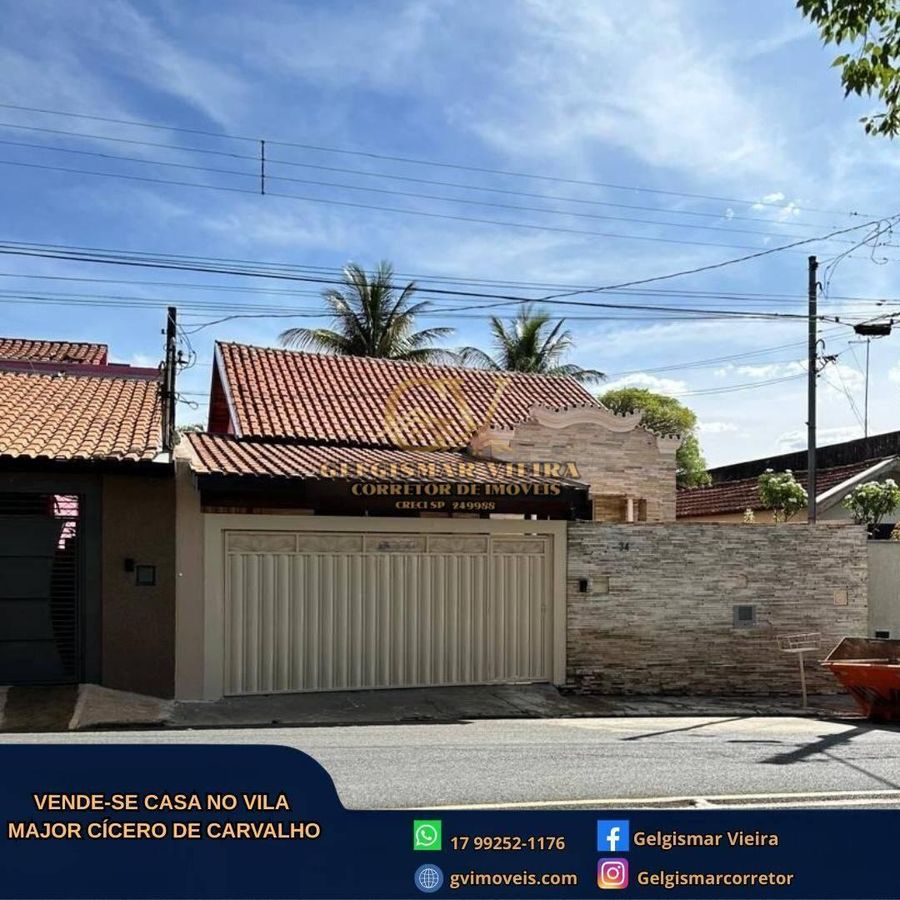 🏡 VENDE-SE CASA NO MAJOR CÍCERO DE CARVALHO - BEBEDOURO - SP 🏡 - Casa em Vila Major Cícero de Carvalho, Bebedouro - à venda - Gelgismar Vieira