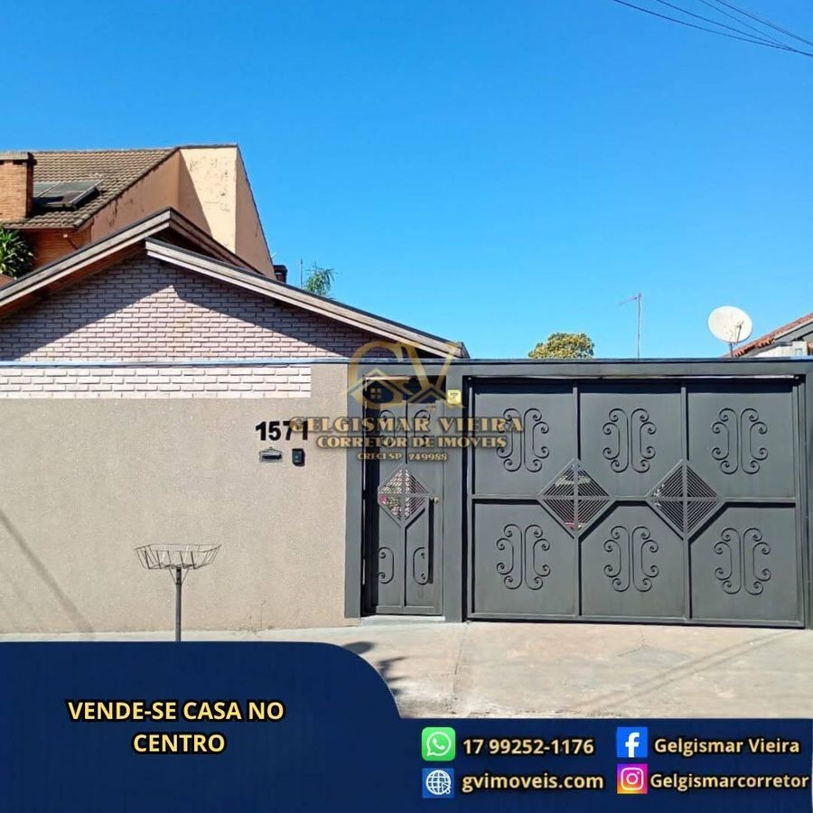 🏡 VENDE-SE CASA NO CENTRO - BEBEDOURO - SP 🏡 - Casa em Centro, Bebedouro - à venda - Gelgismar Vieira