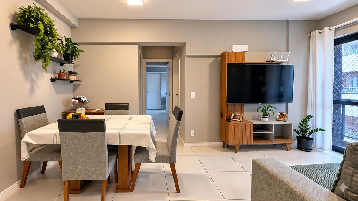 Apartamento Semimobiliado para Locação Anual, 2 Quartos (1 Suíte), 2 Banheiros, 2 Vagas de Garagem, Centro, Itajaí-SC - Apartamento em Centro, Itajaí - para locação - I3 CORRETORES ASSOCIADOS S/S