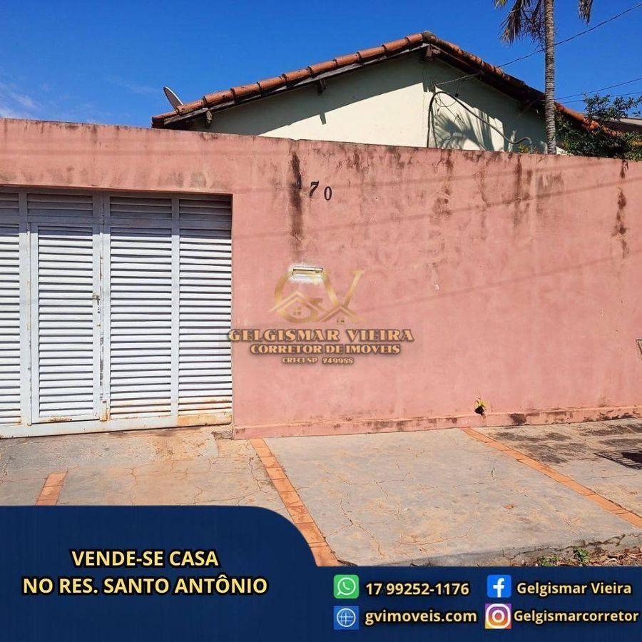 🏠 VENDE-SE CASA NO RES. SANTO ANTÔNIO - BEBEDOURO - SP 🏠 - Casa em Parque Residencial Santo Antônio, Bebedouro - à venda - Gelgismar Vieira
