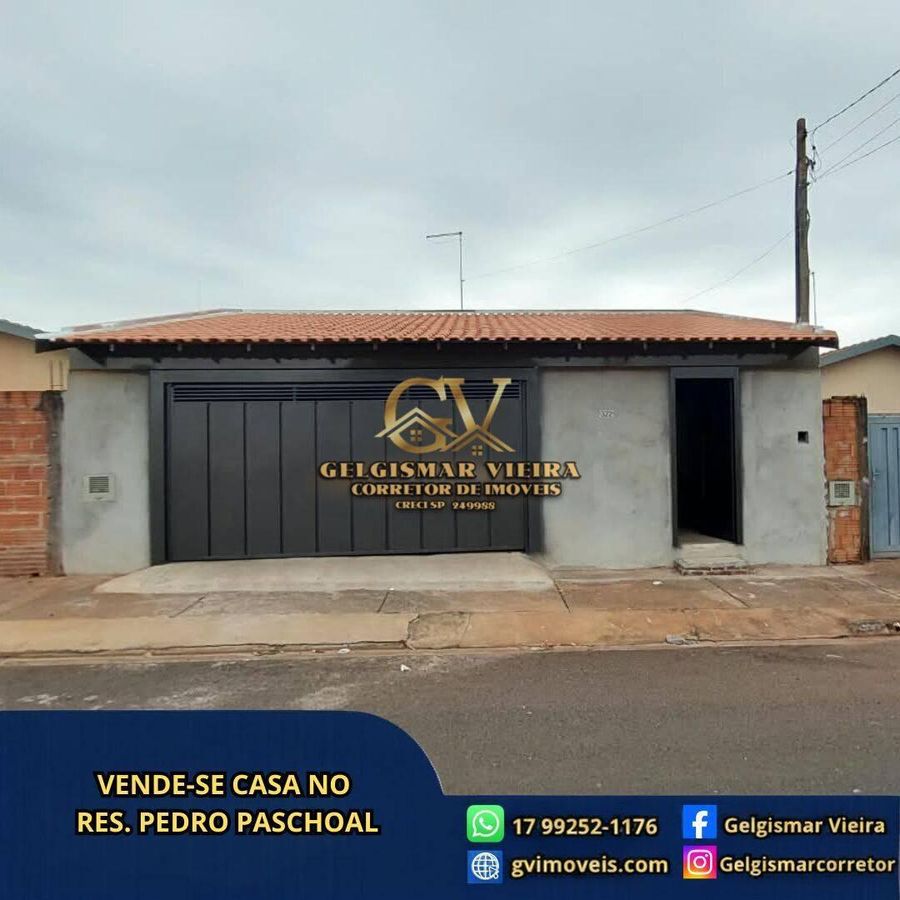 🏡VENDE-SE CASA NO RES. PEDRO PASCHOAL – BEBEDOURO - SP 🏡 - Casa em Residencial Doutor Pedro Paschoal, Bebedouro - à venda - Gelgismar Vieira