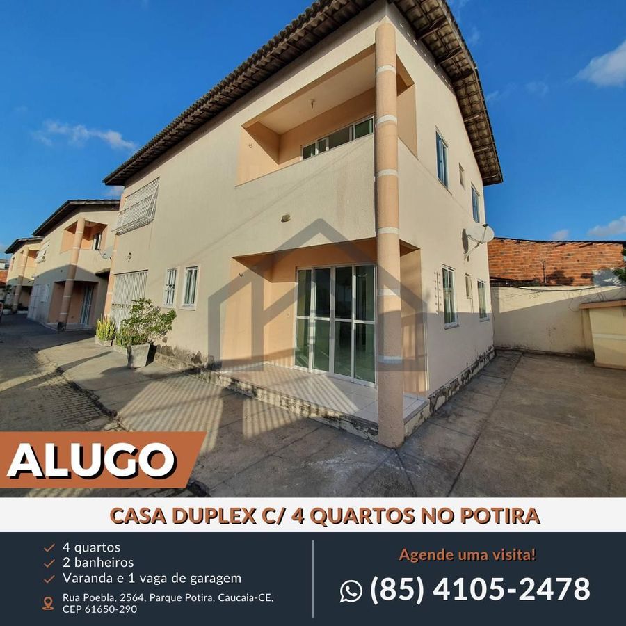 VENDO CASA EM CONDOMÍNIO NO BAIRRO PARQUE POTIRA COM 4 QUARTOS - Casa em Parque Potira (Jurema), Caucaia - à venda - HABITAT CAUCAIA IMÓVEIS LTDA