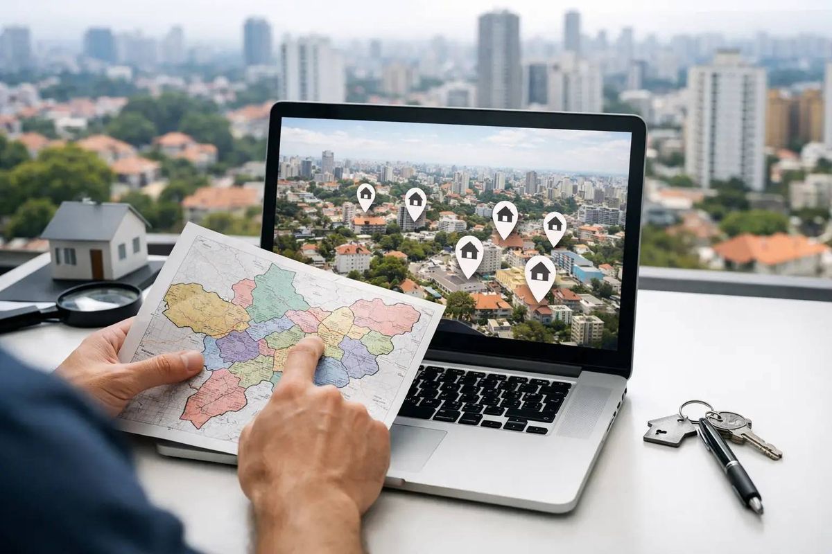 Como buscar imóvel por bairro em São Paulo