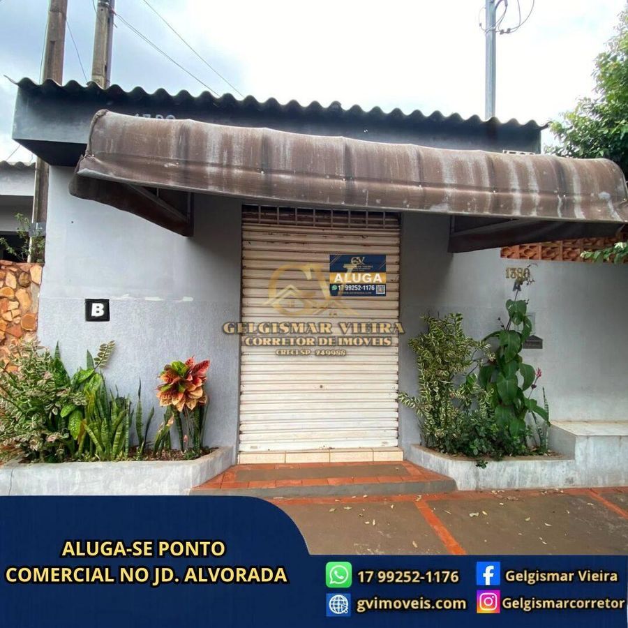 🏡 ALUGA-SE PONTO COMERCIAL NO JD. ALVORADA - BEBEDOURO 🏡 - Comercial em Jardim Alvorada, Bebedouro - para locação - Gelgismar Vieira