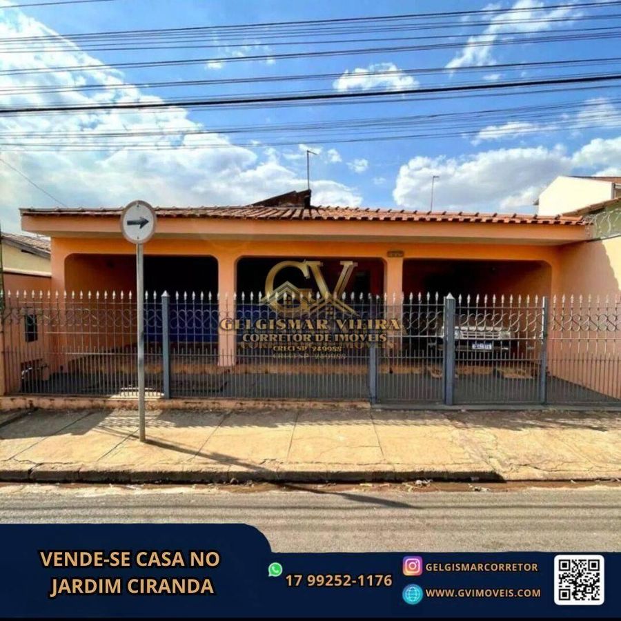 🏡 VENDE-SE CASA NO JARDIM CIRANDA - BEBEDOURO - SP 🏡 - Casa em Jardim Ciranda, Bebedouro - à venda - Gelgismar Vieira
