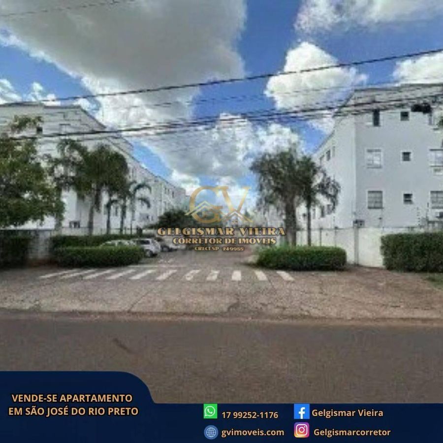 🏡 VENDE-SE APARTAMENTO EM SÃO JOSÉ DO RIO PRETO -SP 🏡 - Apartamento em Estância São João, São José do Rio Preto - à venda - Gelgismar Vieira