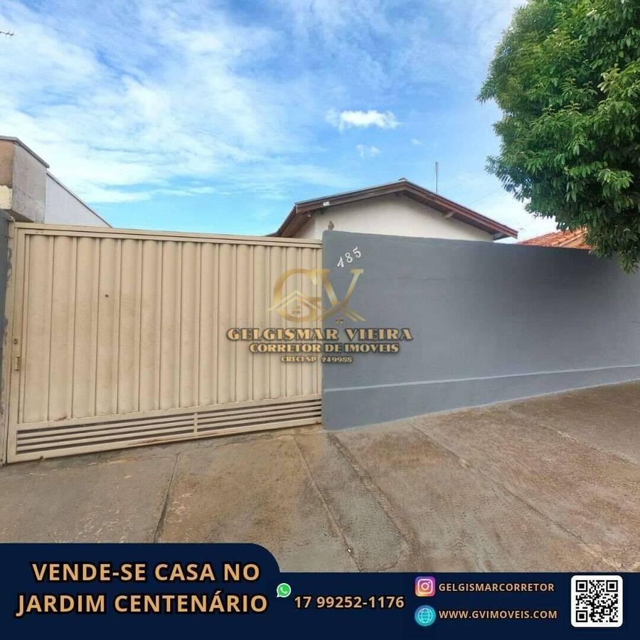 🏡 VENDE-SE CASA NO JARDIM CENTENÁRIO - BEBEDOURO - SP  🏡 - Casa em Residencial Centenário, Bebedouro - à venda - Gelgismar Vieira