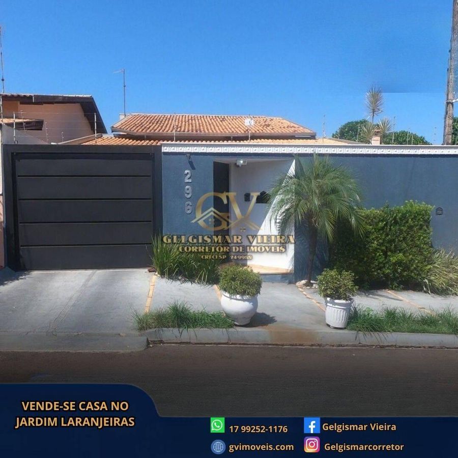 🏡 VENDE-SE CASA NO JD. LARANJEIRAS - BEBEDOURO - SP 🏡 - Casa em Jardim das Laranjeiras, Bebedouro - à venda - Gelgismar Vieira