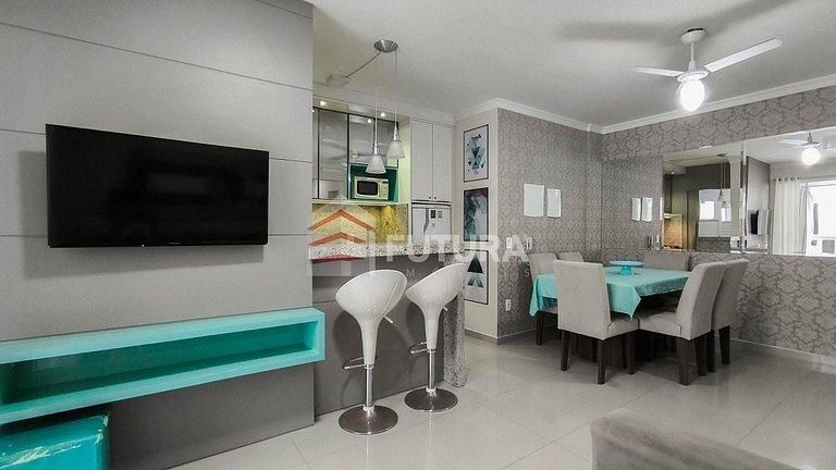 Apartamento 2 quartos em Bombas, Bombinhas: 350m da praia e com churrasqueira - Apartamento em Bombas, Bombinhas - para temporada - PAULA CRISTINA DA SILVA MINELLA NEGOCIOS IMOBILIARIOS LTDA