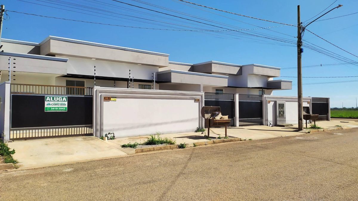 Casa no Green Ville - Campo Verde - MT - Casa Geminada em Residencial Greenville, Campo Verde - para locação - Fernando Facchinetto e Cia Ltda