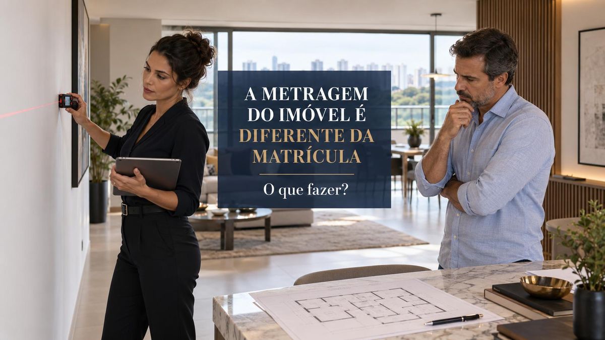 A metragem do imóvel é diferente da matrícula: o que fazer?
