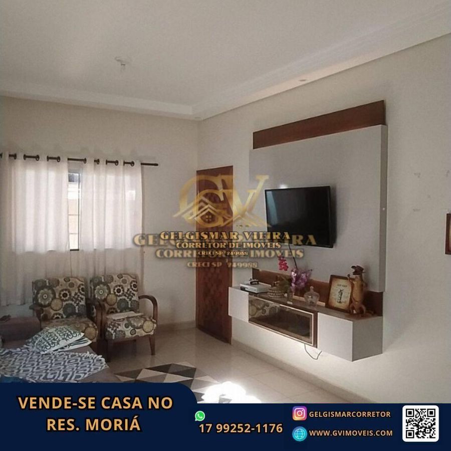 🏡 VENDE-SE CASA NO RES. MORIÁ - BEBEDOURO - SP🏡 - Casa em Residencial Moriá, Bebedouro - à venda - Gelgismar Vieira