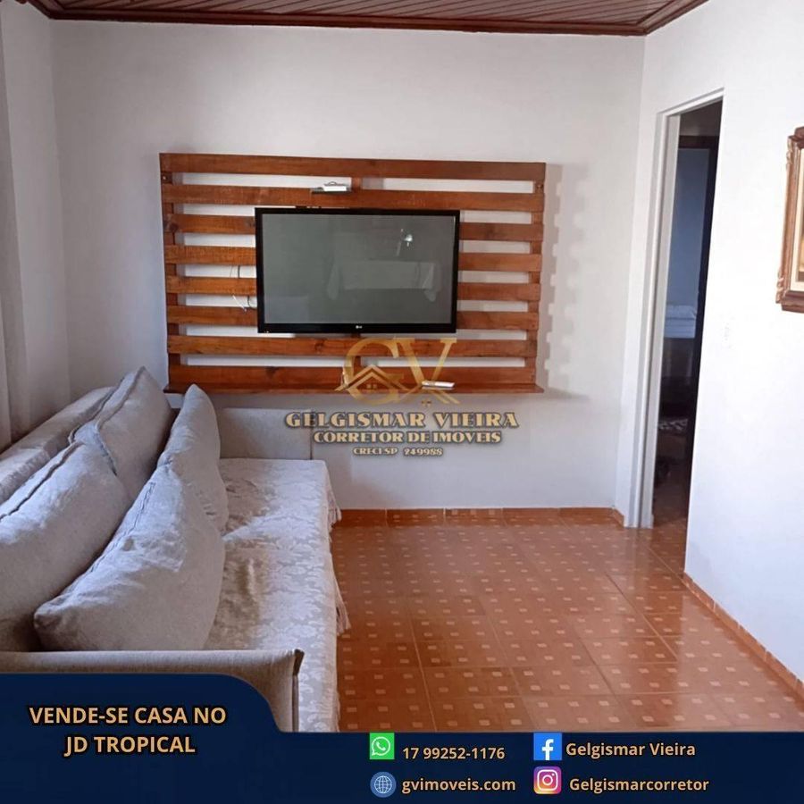 🏡 VENDE-SE CASA NO JD TROPICAL - BEBEDOURO - SP 🏡 - Casa em Jardim Tropical, Bebedouro - à venda - Gelgismar Vieira