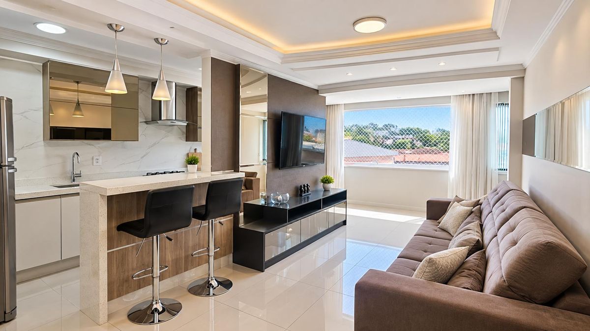 Apartamento - Venda - 03 dormitórios - 89m2 - Mobiliado - Rua Ana Neri esquina Rua Washington Luiz - Edifício Leontina Werner - Santana - Rio do Sul - Apartamento em Santana, Rio do Sul - à venda - Cifra Imóveis e Empreendimentos Imobiliários