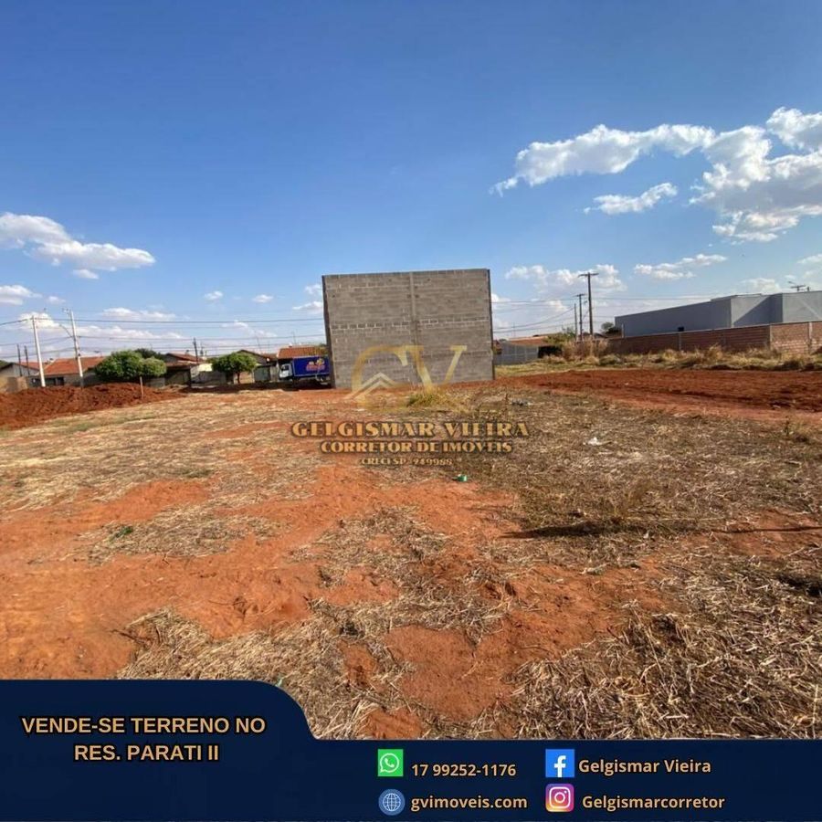 🏡 VENDE-SE TERRENO NO RES. PARATI II - BEBEDOURO - SP 🏡 - Lote/Terreno em Jardim Parati II, Bebedouro - à venda - Gelgismar Vieira