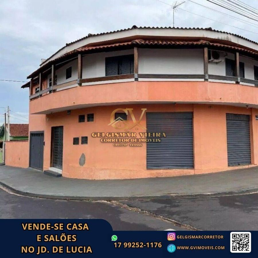 🏡 VENDE-SE CASA E SALÕES NO JD. DE LÚCIA - BEBEDOURO - SP 🏡 - Comercial em Jardim de Lúcia, Bebedouro - à venda - Gelgismar Vieira