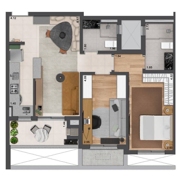 Apartamento Residencial Unna Shopping Floripa - Apartamento em Saco Grande, Florianópolis - à venda - Seiter Imobiliária