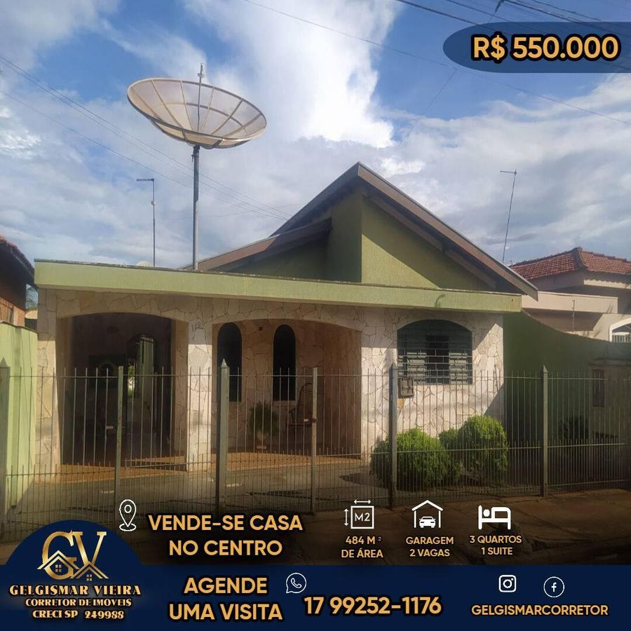 🏡 VENDE-SE CASA NO JD. PARAÍSO - BEBEDOURO - SP 🏡 - Casa em Jardim Paraíso, Bebedouro - à venda - Gelgismar Vieira