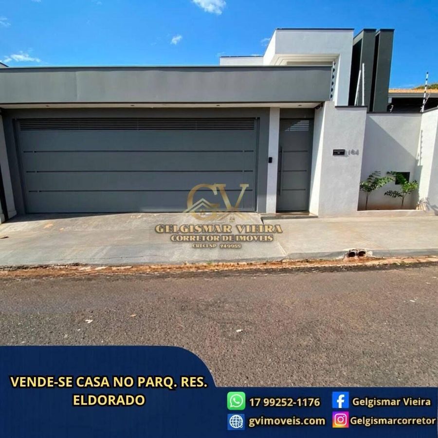 🏡 VENDE-SE CASA DE ALTO PADRÃO NO PARQ. RES. ELDORADO – BEBEDOURO - SP 🏡 - Casa em Parque Residencial Eldorado, Bebedouro - à venda - Gelgismar Vieira
