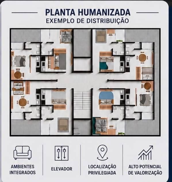 Studio Vila Universitária - Flat/Loft/Estúdio em Vila Universitária, Araxá - à venda - AC AGUIAR IMÓVEIS