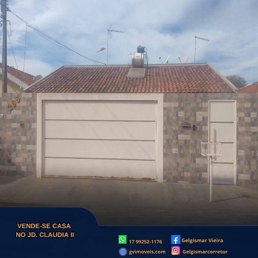 🏡 VENDE-SE CASA NO JARDIM CLAUDIA II - BEBEDOURO - SP 🏡 - Casa em Jardim Claudia II, Bebedouro - à venda - Gelgismar Vieira