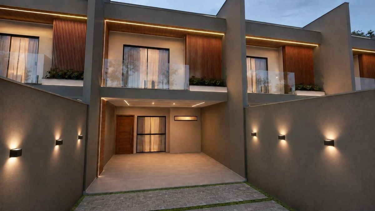 Casa Geminada com 3 quartos, Costa e Silva - Joinville - Casa Geminada em Costa e Silva, Joinville - à venda - H7 Imóveis Ltda
