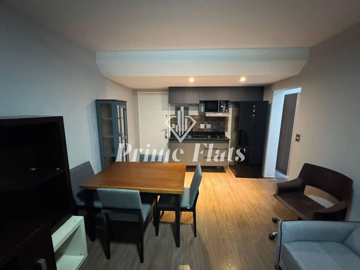 Flat mobiliado no Paulistania Residence disponível para locação, com 42m², 1 quarto e 1 vaga no Jardim Paulista - Flat em Jardim Paulista, São Paulo - para locação - Prime Flats Negócios Imobiliários