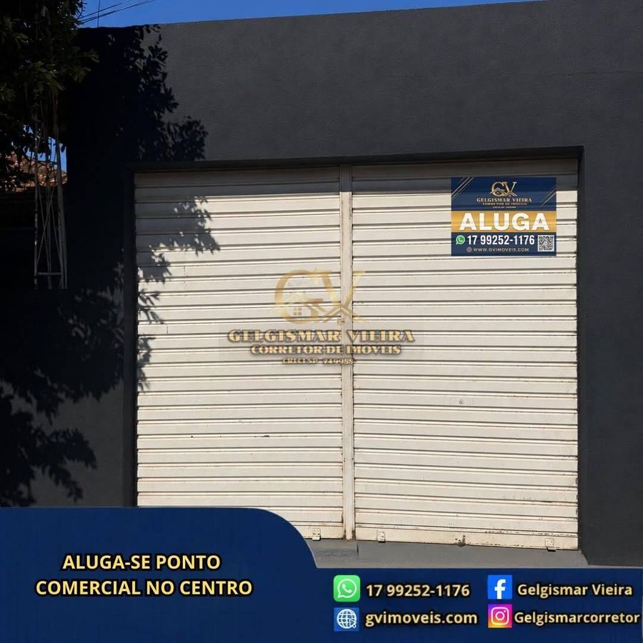 🏡 ALUGA-SE PONTO COMERCIAL NO CENTRO — BEBEDOURO 🏡 - Comercial em Centro, Bebedouro - para locação - Gelgismar Vieira