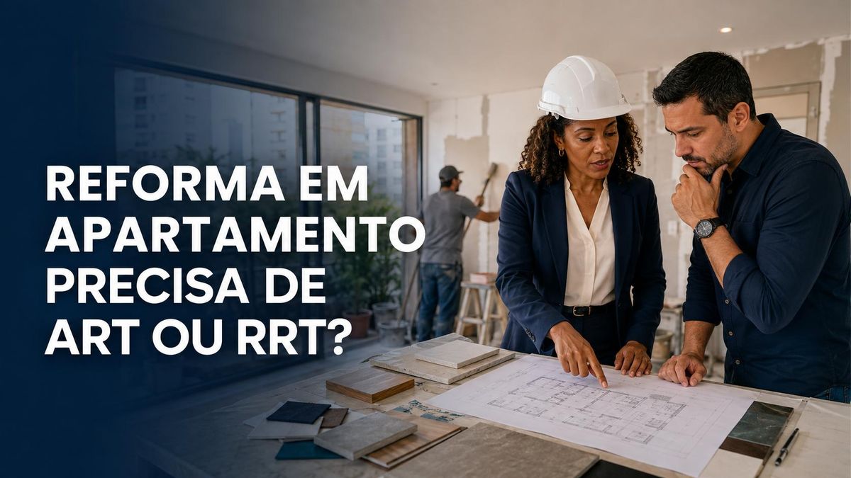Reforma em apartamento precisa de ART ou RRT?